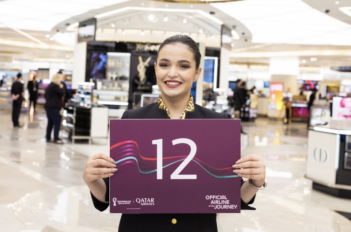 DennisAdepoju's tweet photo. 12 Days To Go!
“What excites me most about the @FIFAWorldCup is knowing that I will be part of the biggest sporting event in the world. So happy to be here to witness this event less than two weeks away!” – Kawtar #FlyToQatar #QatarAirways @qatarairways & @FIFAWorldCup https://t.co/FoamJv3e4Z
