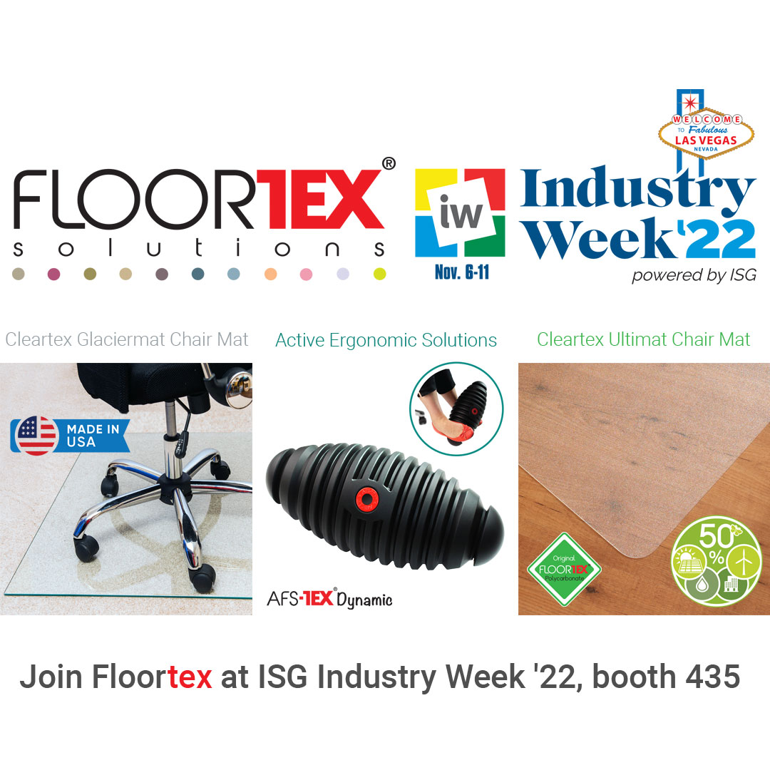 FloortexGlobal's tweet image. Floortex are excited to be attending #ISG Industry Week Show '22 for the first time! Don’t forget to come and visit us Nov. 10, booth 435. 
Experience our products and explore how #Floortex can work with you to contribute to the success of your business!