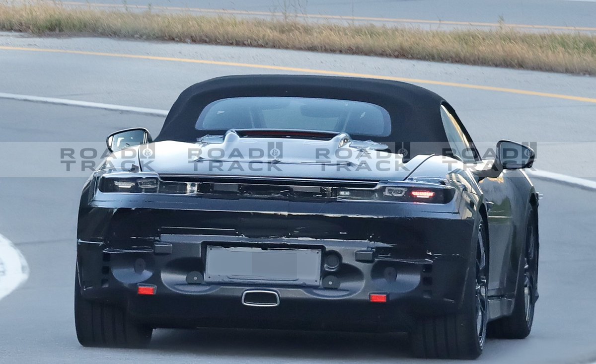 RoadandTrack's tweet photo. Here's your first look at the all-electric Porsche 718 Boxster. https://t.co/hKgB9cp9le https://t.co/ewbPfH1mCj