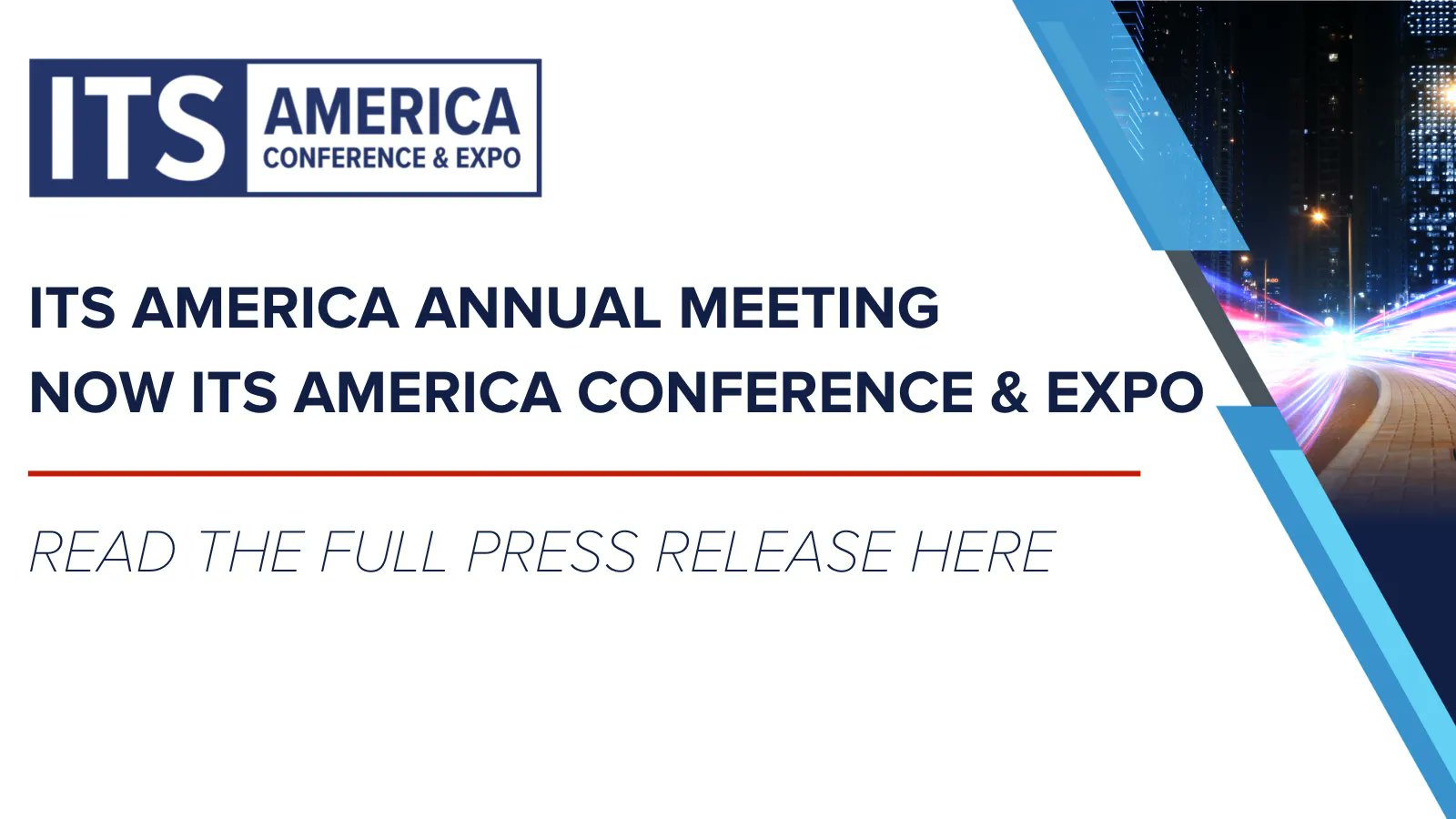 ITS America Events (ITSAEvents) / Twitter