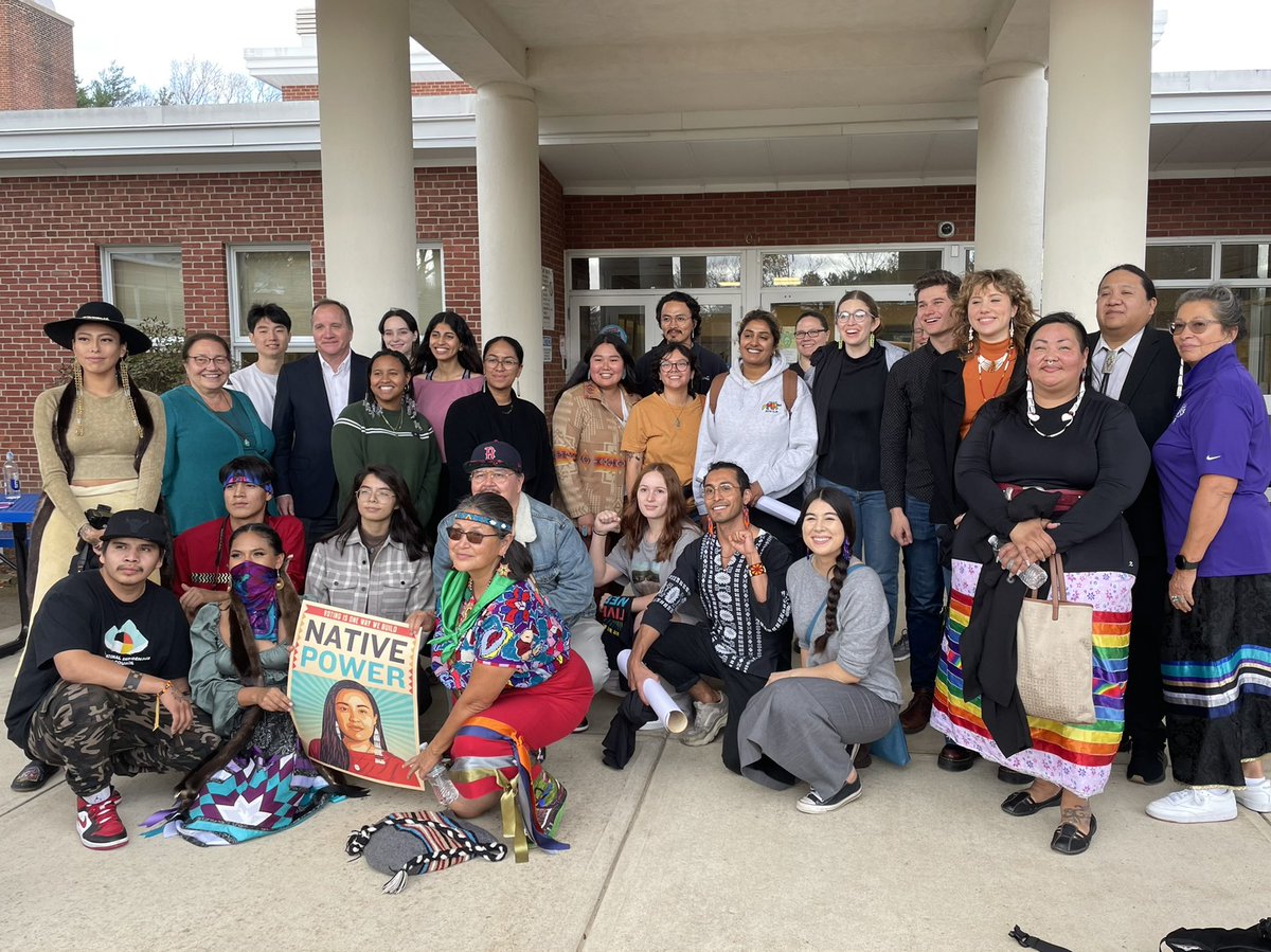 alecjamesm's tweet photo. Alec James Martinez: Spent the weekend with @NativeOrganizer and @IIYCfamily in Barre, MA repatriating 131 artifacts and remains from museum captivity. ✊🏽✊🏽✊🏽 https://t.co/AKWxK4MTZK