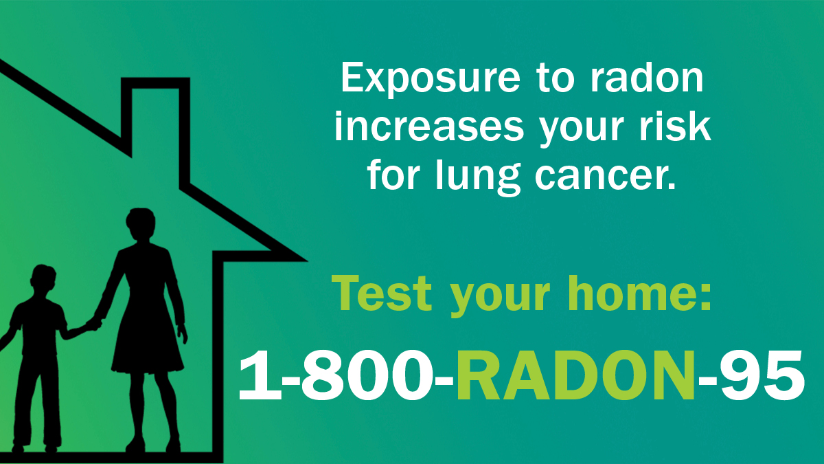 MassDPH's tweet photo. Radon is the leading cause of lung cancer for non-smokers. Test your home today. More info about radon: https://t.co/kY6Lhvgc1J #WeTrackThat #PoweredByTracking #Radon #LungCancer #LungCancerAwarenessMonth https://t.co/hfaDGkb6rU