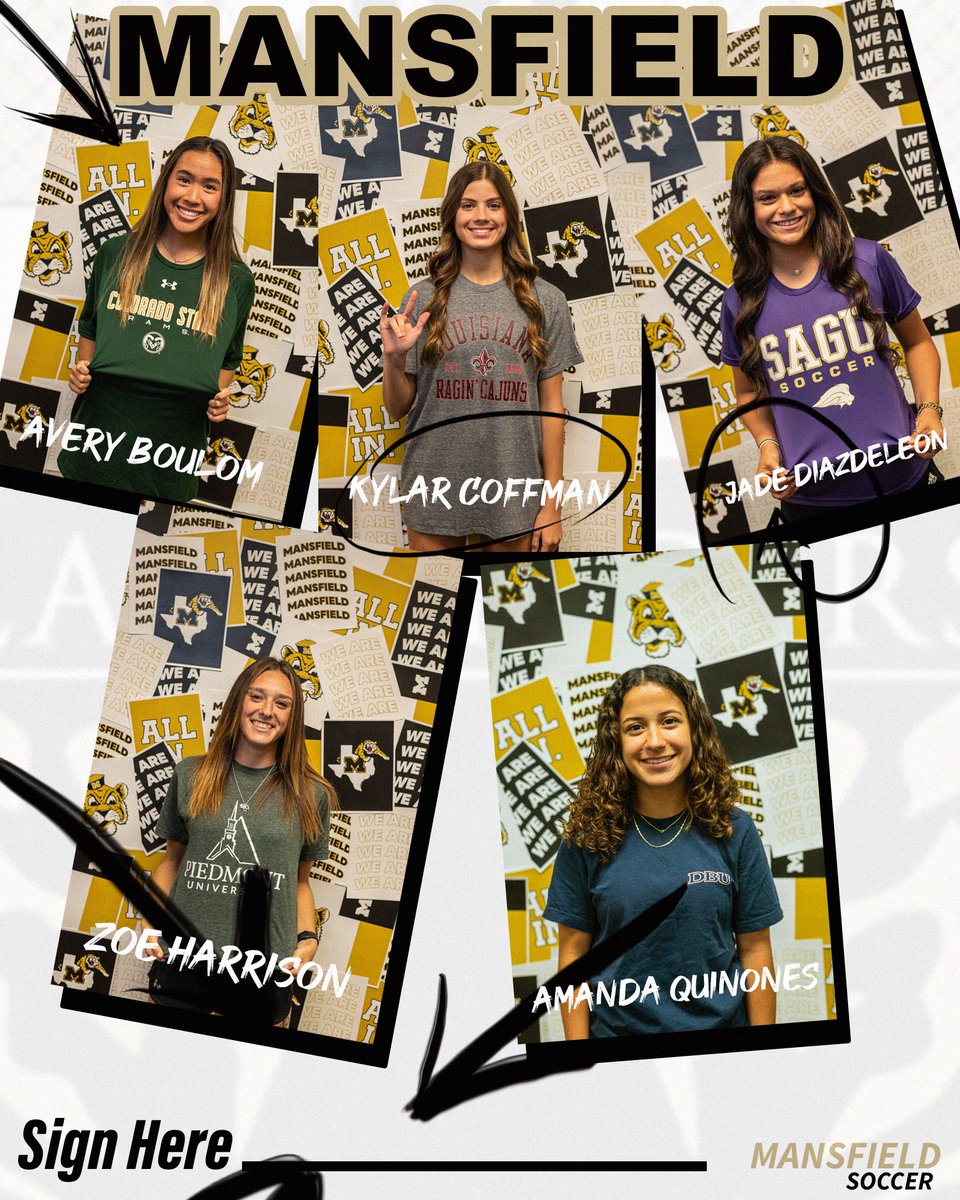 Let’s Sign___________________

Congratulations to our Lady Tigers signing tomorrow. Lots of years of hard work and dedication got you here. We are proud of you. 

#BeOne l #WeAreMansfield