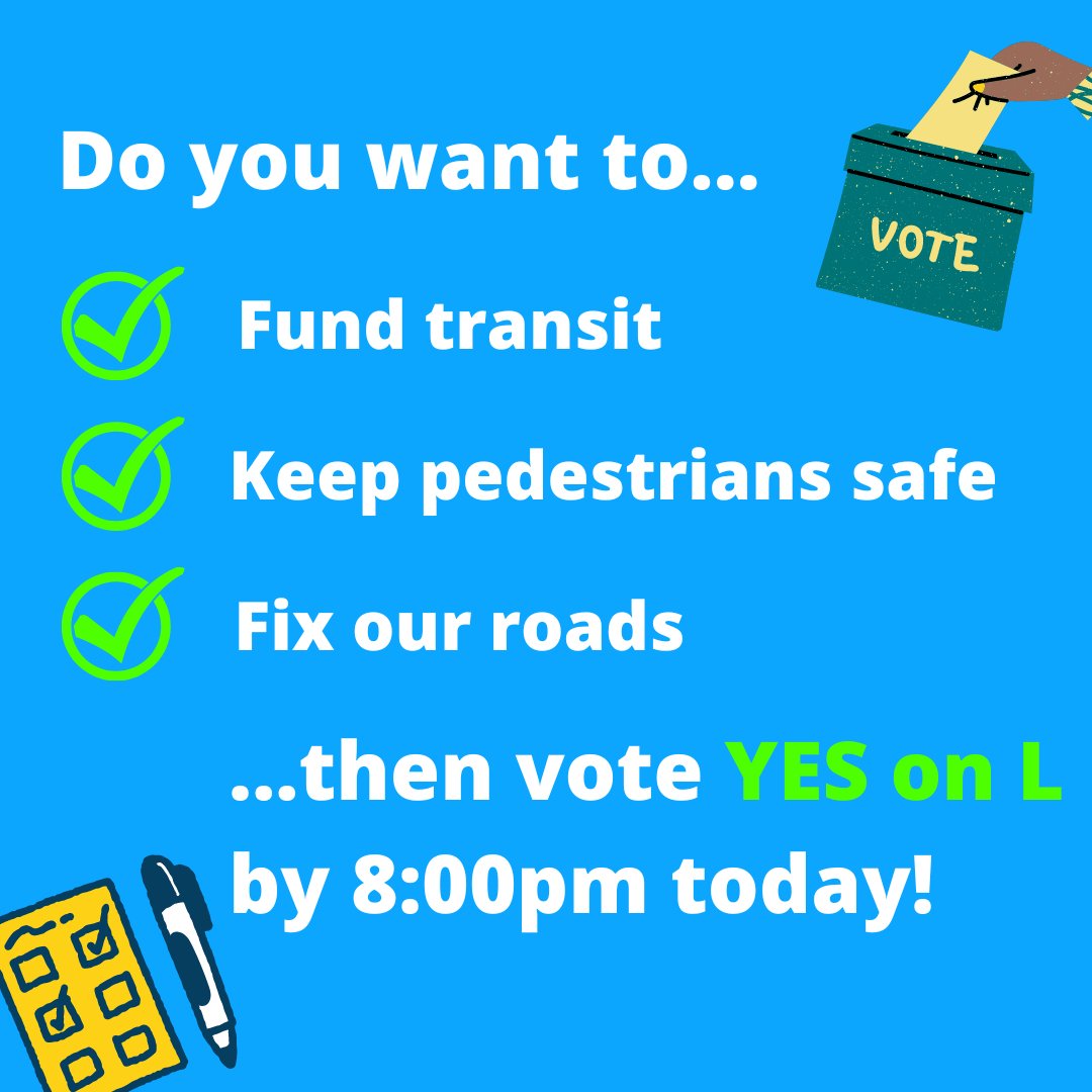 Better Roads and Transit, Yes on L tweet media