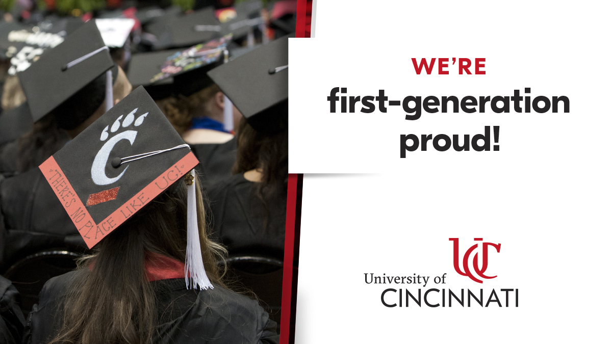 uofcincy's tweet image. Happy First-Generation Day to the Bearcats blazing trails to be the first in their family to earn a college degree! 🎓
 
#UCFirstGen | #CelebrateFirstGen