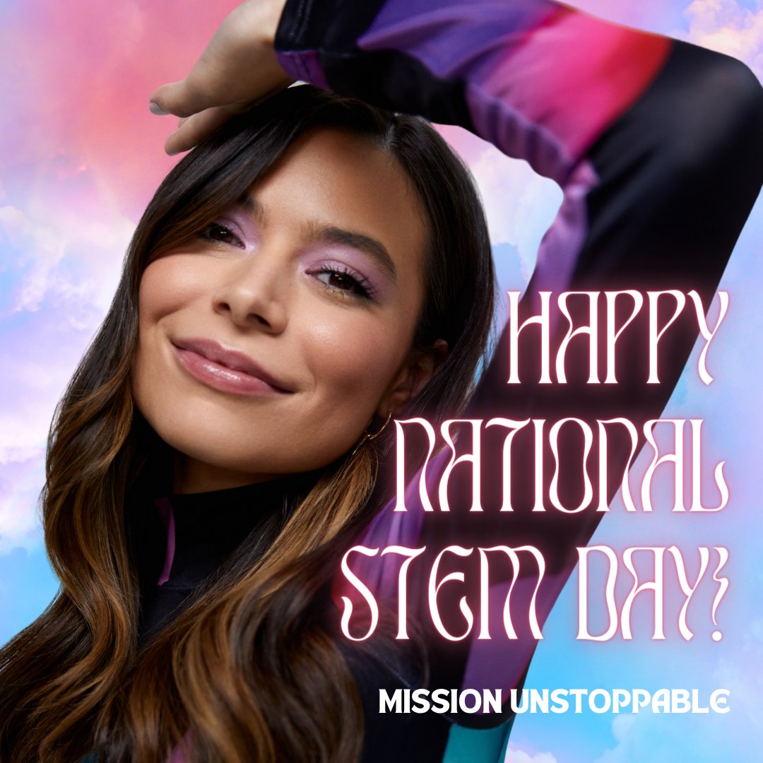 TODAY IS NATIONAL #STEM DAY! 👩‍🔬📚🌟 Mission Unstoppable is much more than a STEM show 🔬💖 It's a rapidly growing community of curious minds and change-makers alike! Let's keep growing and learning💡 #GirlsLeadSTEM #MissionUnstoppableTV @IfThenSheCan @MirandaCosgrove