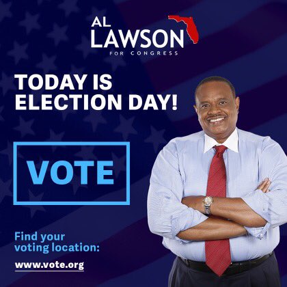 The polls are open until 7pm, so please go out and vote! #FL02