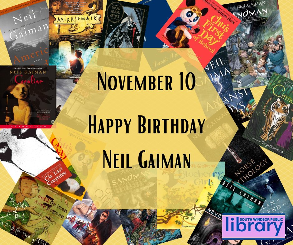 November 10: Happy Birthday Neil Gaiman!     