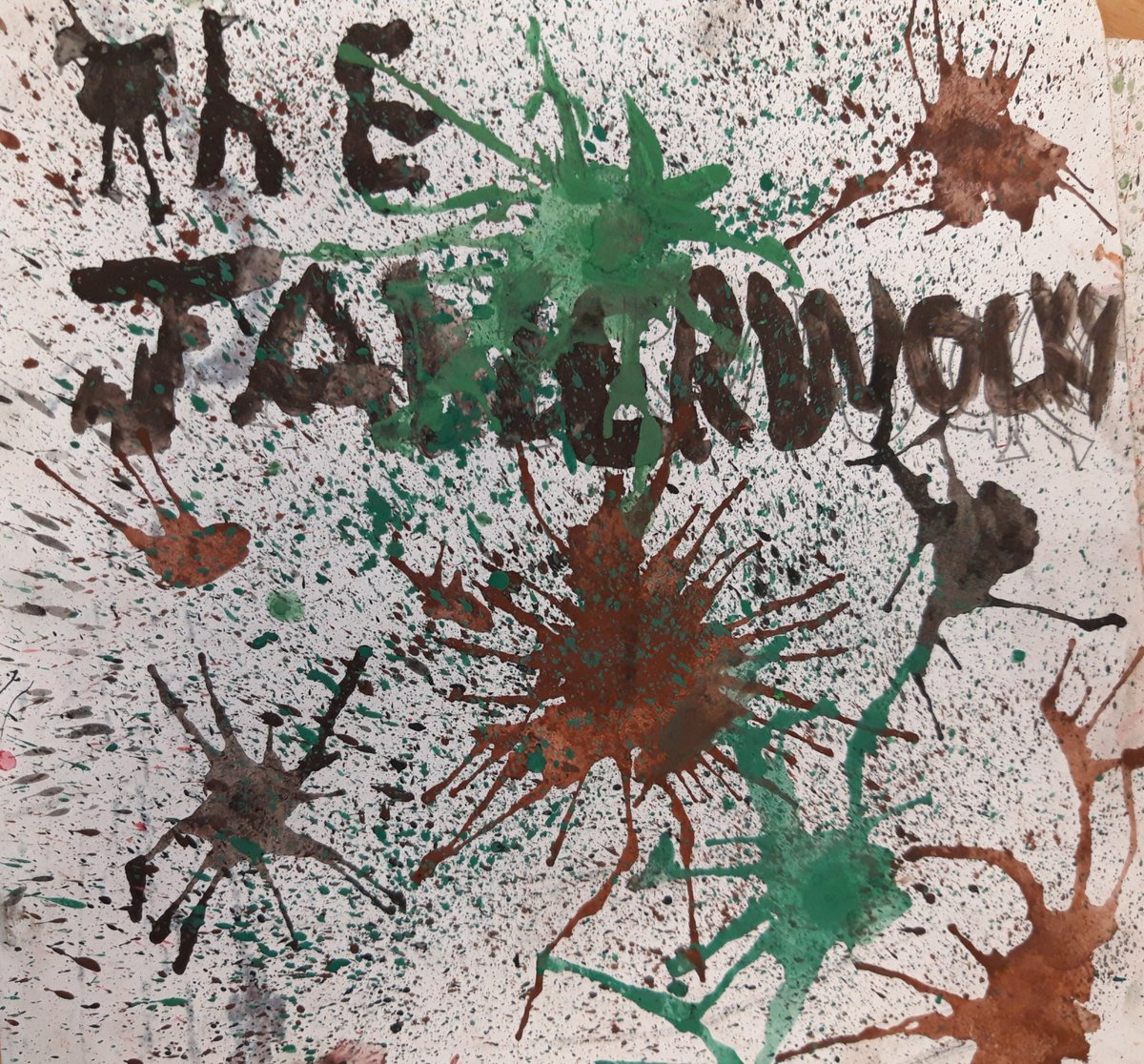 LCPS07's tweet image. Our year 4s have been working hard on illustrating the poem The Jabberwocky by Lewis Carroll as part of their art lessons last half term! They are rightly proud of their books and their use of pen and colour! We love their bold illustrations #inspiredby @accessart