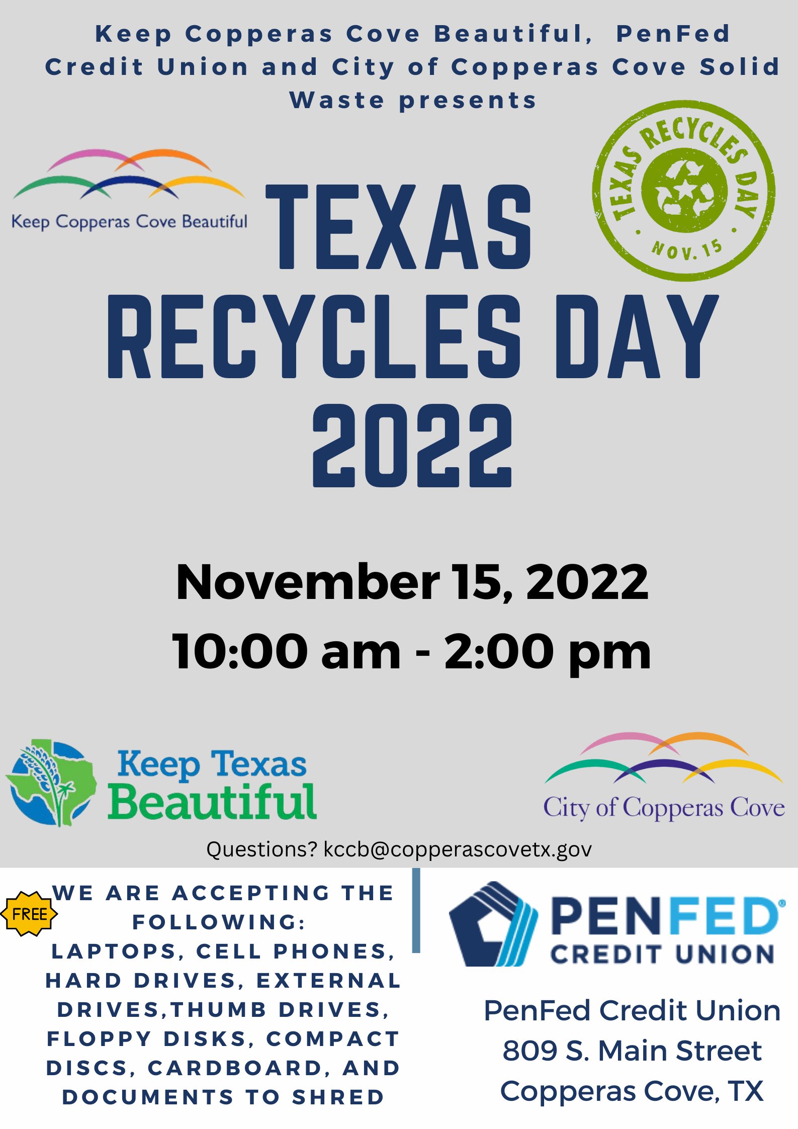 City of Copperas Cove, TX on Twitter "Keep Copperas Cove Beautiful