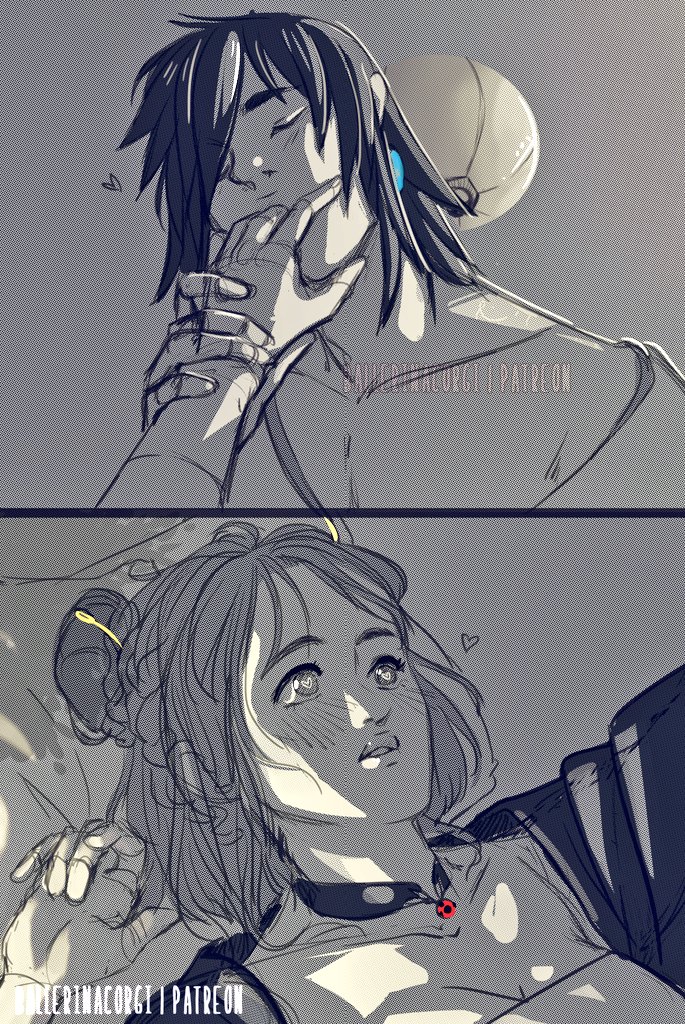 When the priestess doesn't know what to say or how to react, she just stares.... respectfully. Now I can't say the same for Luka 🤔

Piece from Patreon! 

Ps.T/witter keeps making my content sensitive for reasons unknown to me lol