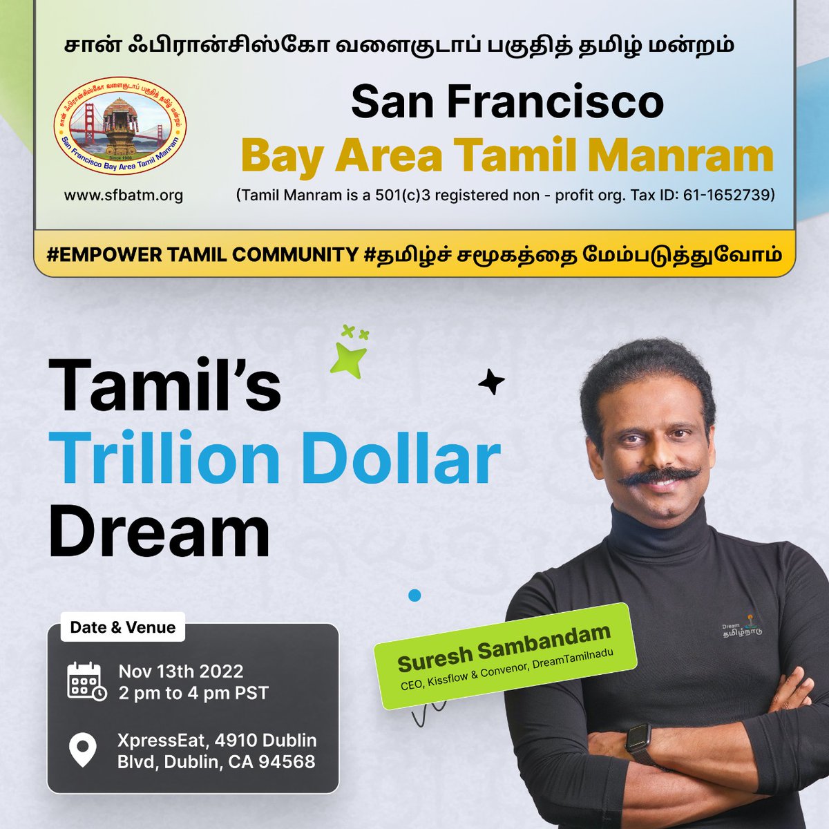 sureshsambandam's tweet photo. Register here: https://t.co/l0koO0fO4n https://t.co/0DdZjYsoFc