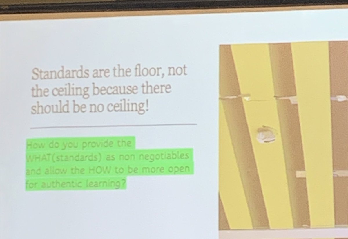 Standards are the floor, not the ceiling, because there should be NO CEILING! <a href="/aaronmaureredu/">Aaron Maurer</a> handing out wisdom <a href="/itec_ia/">ITEC Iowa</a> #iteced #itecia <a href="/BratvoldJamie/">Jamie Bratvold</a> <a href="/johncasotti/">J Casotti</a> @sctechmike