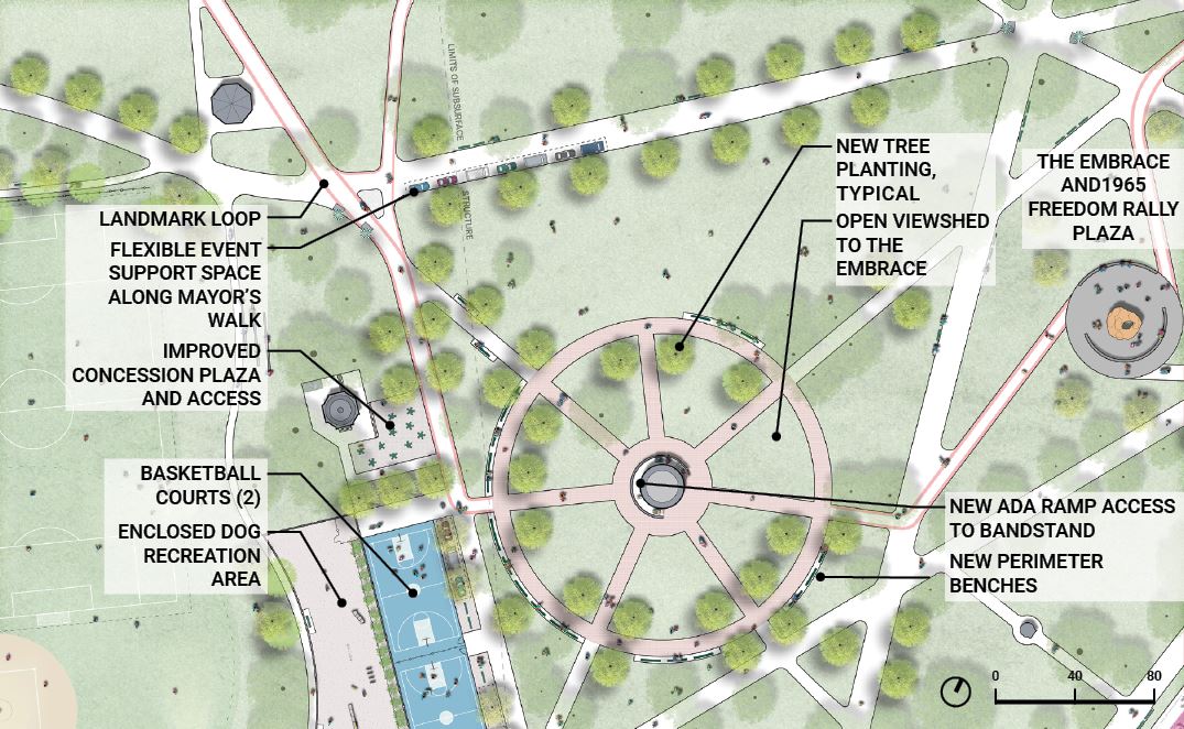 BostonCommonMP's tweet image. The next Master Plan project focuses on the Parkman Bandstand! Proposals include filling in the tree canopy, adding more benches, and installing a ramp for ADA access.

What are your priorities for this area? Let us know at bostoncommonmasterplan.com by November 30th!