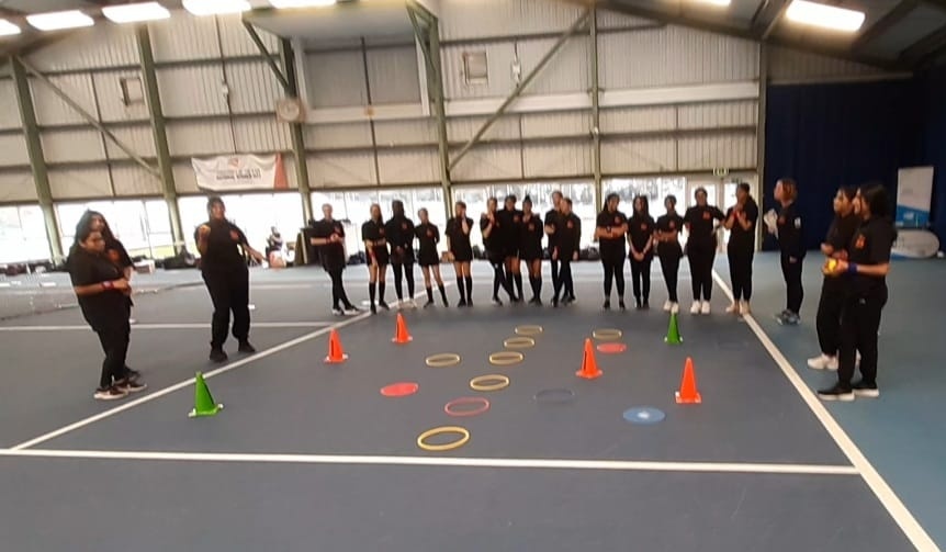 EadonStephanie's tweet photo. 1st #LTAYouthLeadershipDay at Nottingham Tennis Centre using the   @BJKCup to inspire girls into Tennis:
✅ 80 girls qualified as LTA Youth Tennis Leaders
✅ 14 teachers participated in the LTA Secondary School Course 
✅ All competed in LTA Youth Team Challenge 🔴🔵 https://t.co/fkICkLJabP