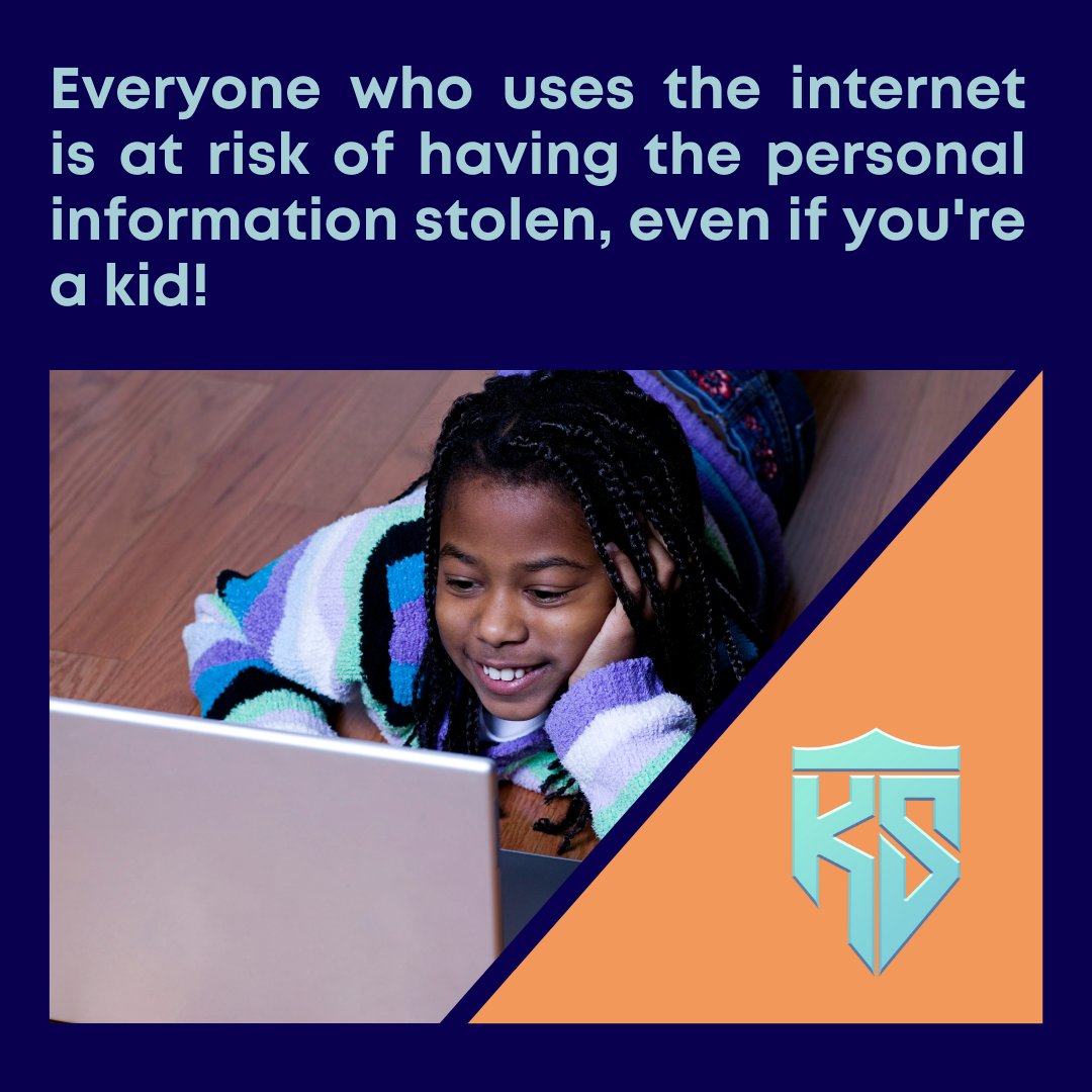 KidsShield's tweet photo. Most young people think they aren't susceptible to information theft because it is usually money-motivated!😲 But hackers will steal your information to pose as you and do other harmful things.📲

https://t.co/qFpaGudVgA

#KidsShield
#KidsShieldServices
#InternetSafety https://t.co/Nl9QcRyTWd