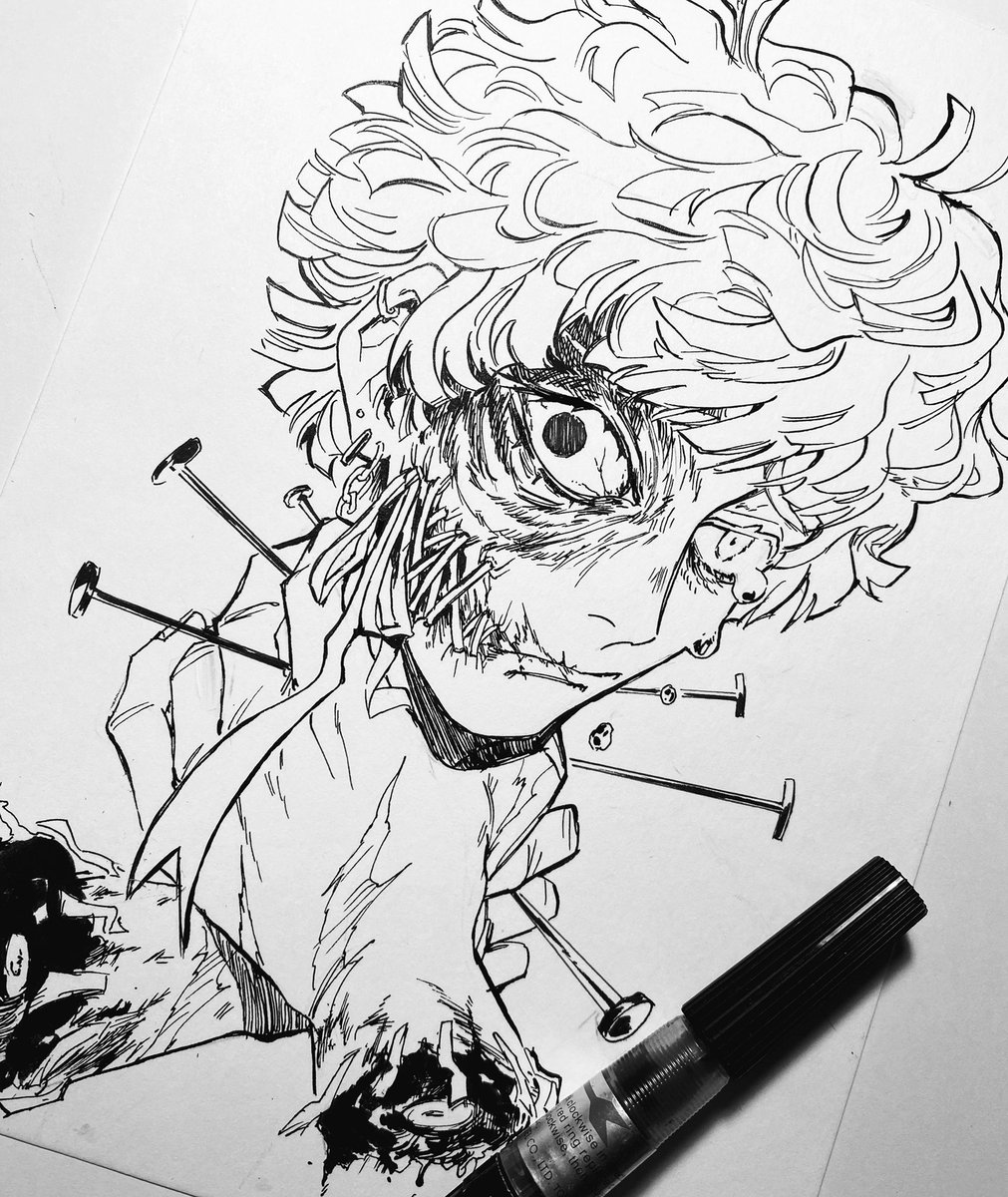hi!! #artistsontwitter with my recent inktober pieces 🦷 