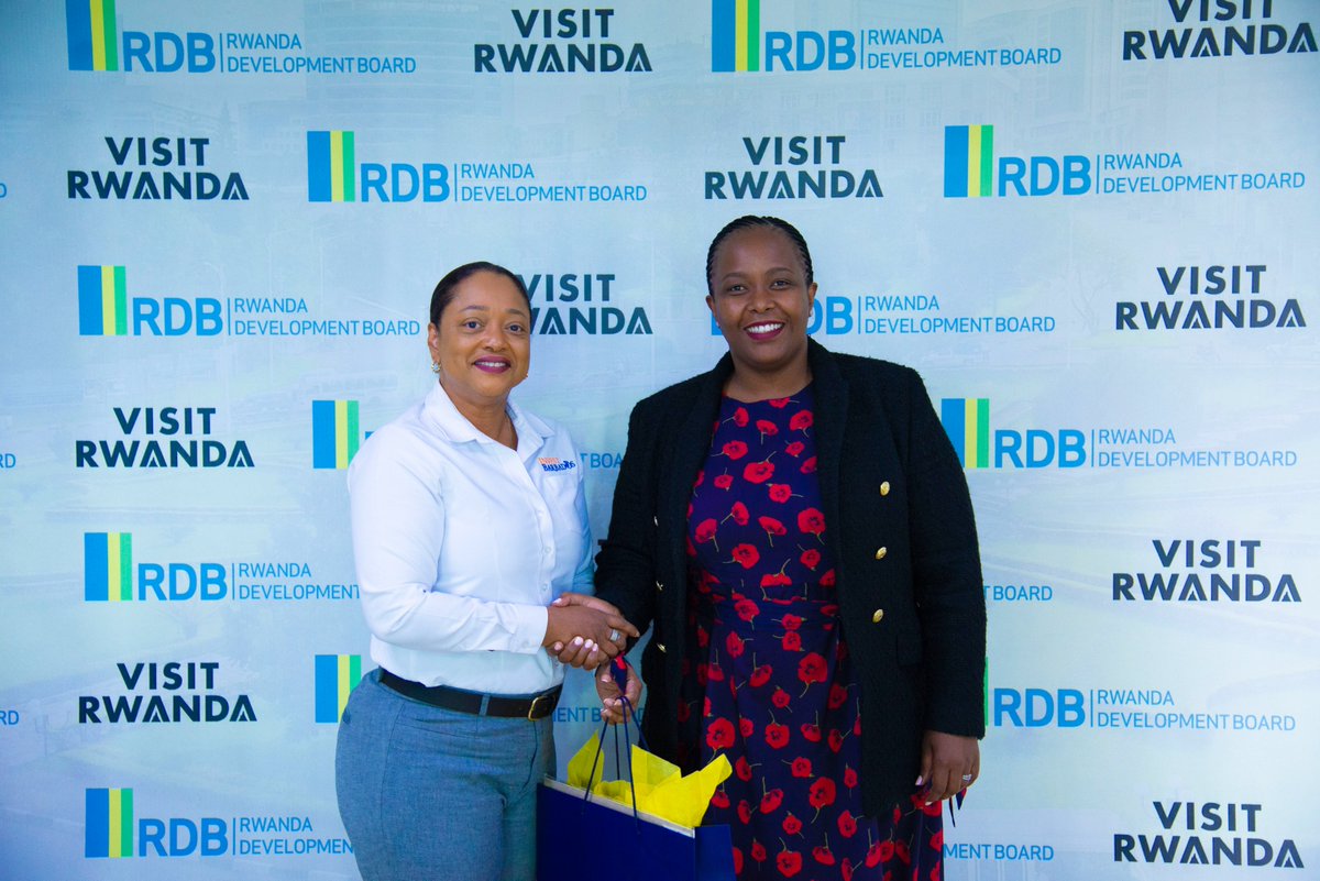 RDBrwanda's tweet photo. RDB CEO, @cakamanzi today welcomed a visiting delegation from @BarbadosInvest led by its CEO, Ms. Kaye-Anne Brathwaite who travelled with members of the business community in Barbados to explore partnership opportunities with Rwanda. https://t.co/dCPdsRySRr