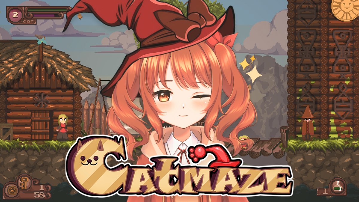 AkiMomiji_VT's tweet photo. 🧡 today's stream ➜ #CATMAZE
🕘 starting in 1 hour!
I have a soft spot for games with the word "cat" in it. Usually, I always like them! Let's see if that's the case too 🧐 https://t.co/c9eKlf0c7m