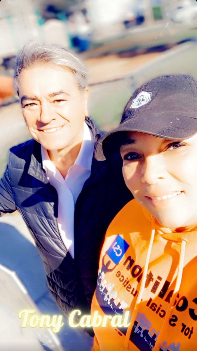 PeopleforCSJ's tweet image. Another staff member out in the community today encouraging folks to vote!

Whole canvassing she ran into Tony Cabral, Representative for the 13th Bristol district! 

#GOTV #vote