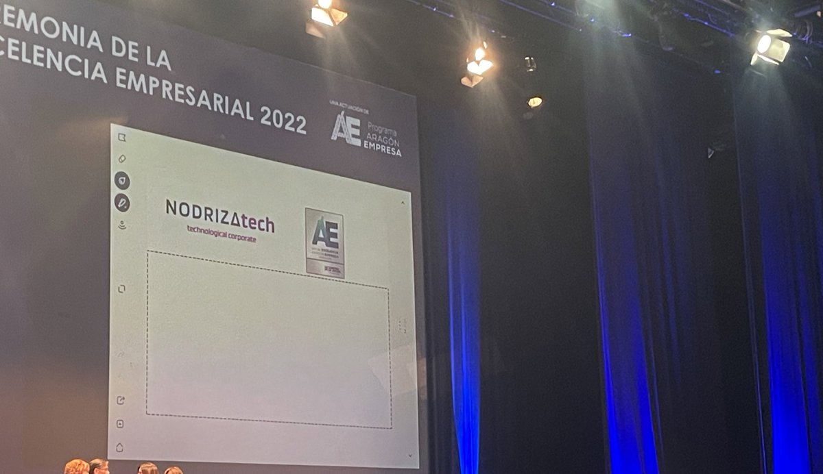 EvaBetore's tweet photo. @NODRIZA_tech recogiendo el sello de Excelencia Empresarial 2022 👏🏻 https://t.co/n3O4E5nMp6