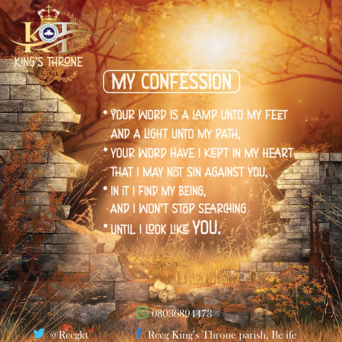 Rccgkt's tweet photo. My Confession as a Child of God
#rccg https://t.co/bEiudXTSdW