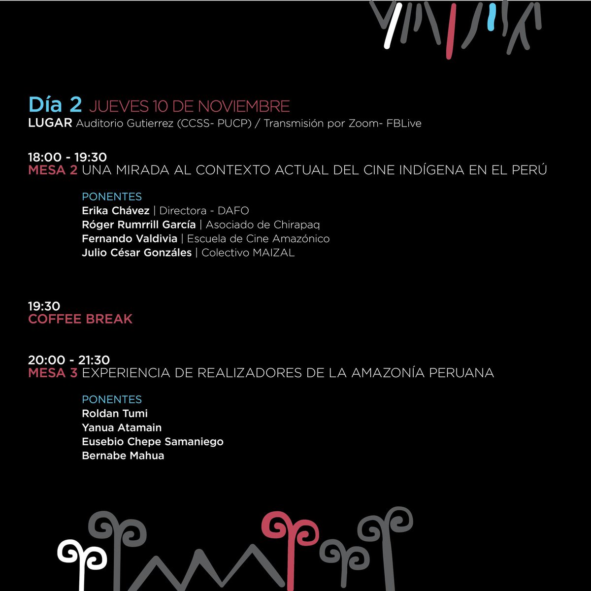 chirapaqoficial's tweet photo. #CineIndígena 🎥 | Del 9 al 11 de noviembre, les invitamos a participar en el "Encuentro Internacional Cine + Video de los Pueblos Indígenas". Habrá proyecciones y diálogos respecto a la producción, distribución, nuevas agendas y retos del cine indígena en Latinoamérica. https://t.co/9HTQPaRDfE