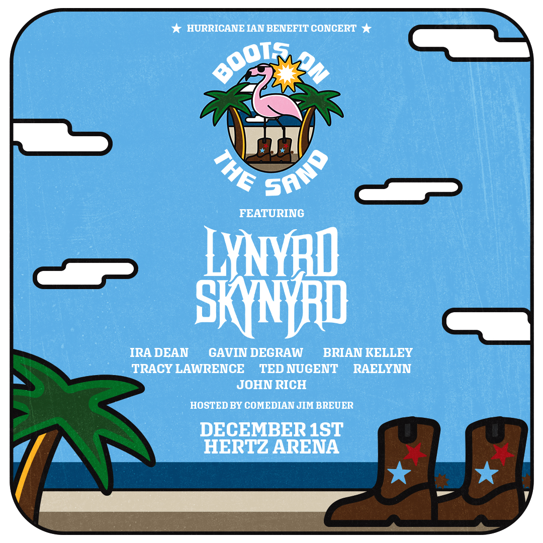 The Hurricane Ian benefit concert is officially on sale! Get them while you can because they’re selling fast.  lynyrdskynyrd.com
