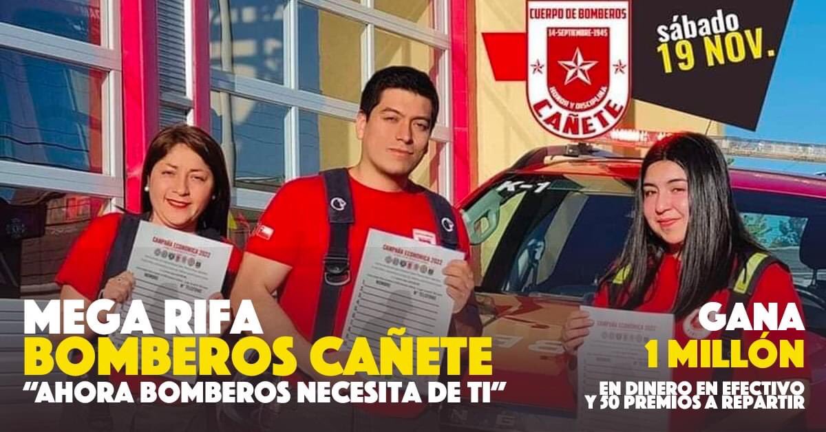 Hoy durante todo el día seguimos con la venta de nuestra rifa. 

Cuando escuches nuestras sirenas apoyanos y compra tu número con nuestros voluntarios🧑🏻‍🚒👨🏻‍🚒🚒