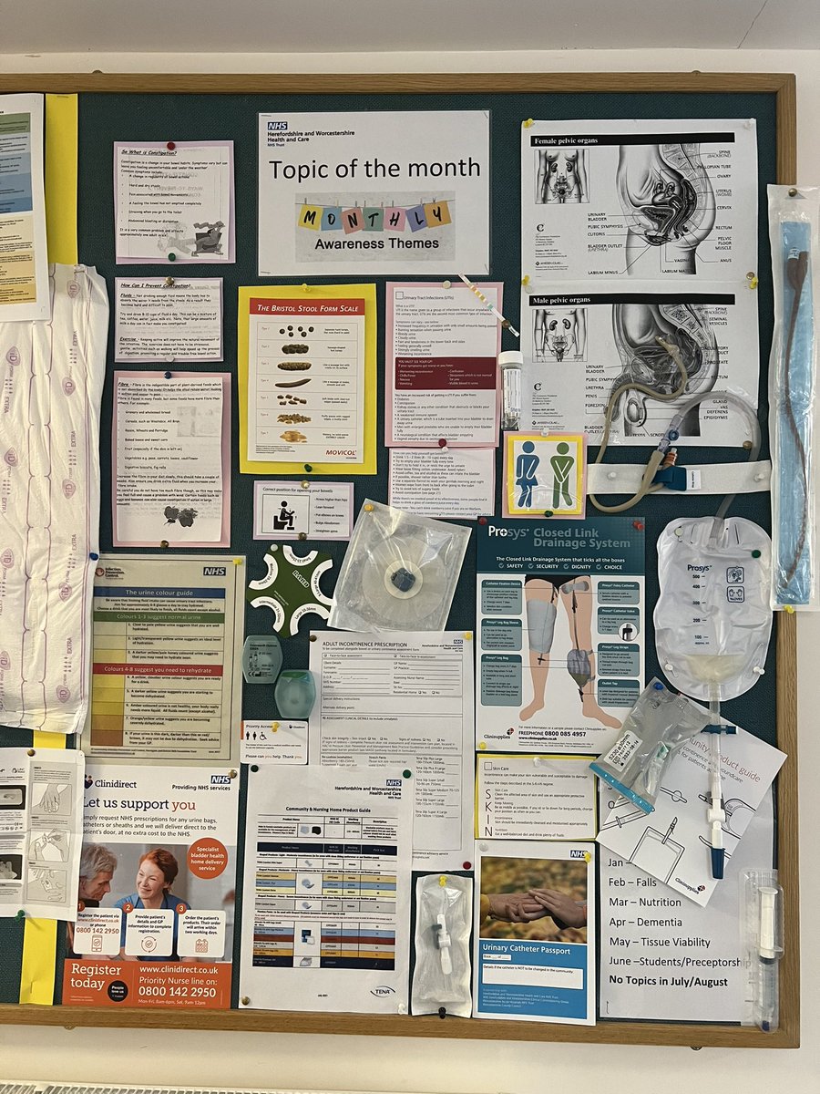 This months #Topicofthemonth board focusing on Continence 💩🚾🚽🧻🚻