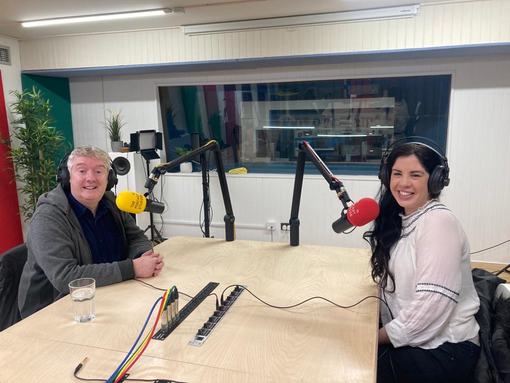 Delighted that Fishamble's Jim Culleton just recorded a podcast with Jayne Miller for the Department of Education’s @JCforTeachers initiative. Learn more about Fishamble's education initiatives at fishamble.com/encore
