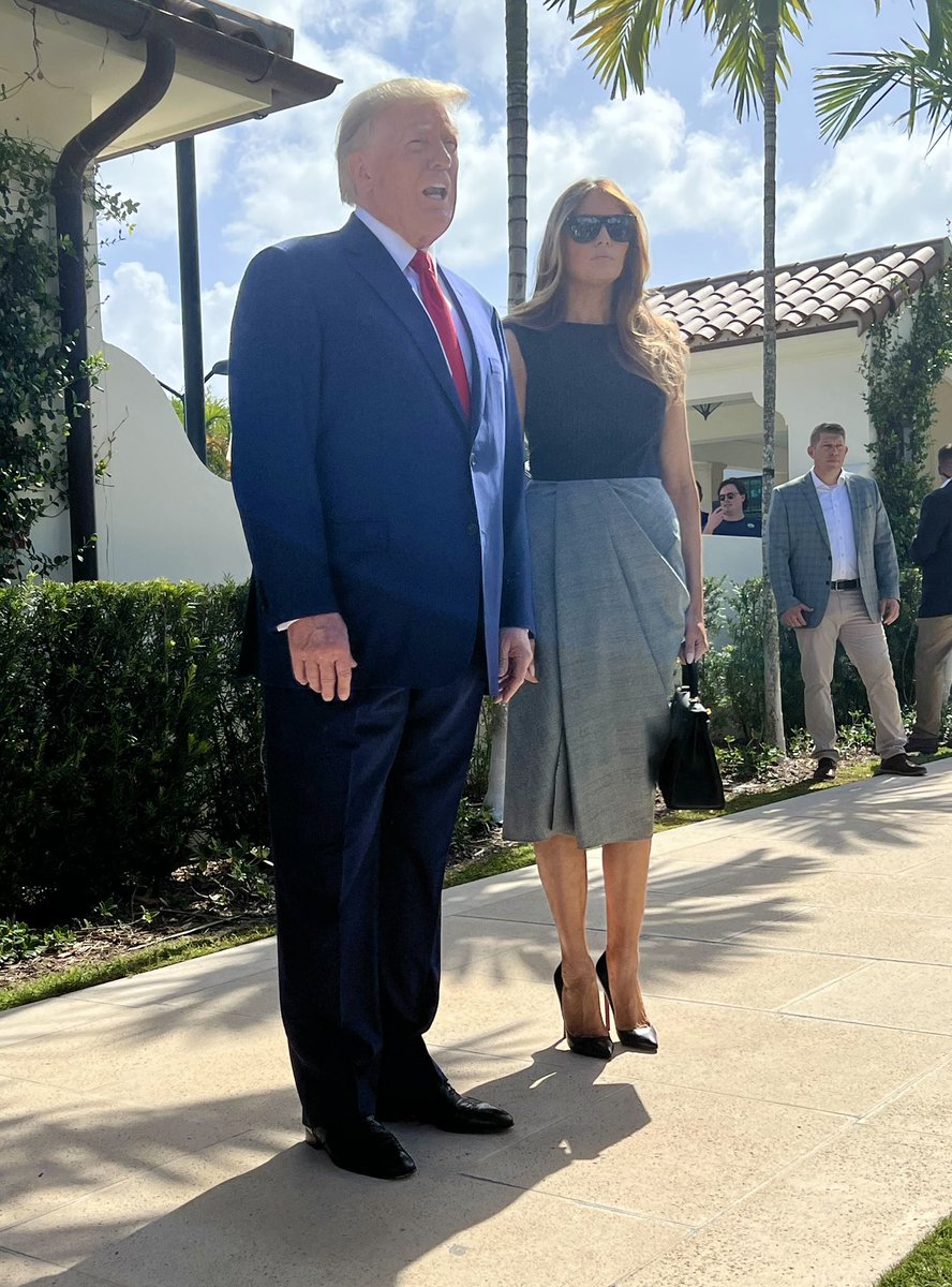 RSBNetwork's tweet photo. President Trump, and wife Melania, are looking sharp after voting in Palm Beach, Florida! Bring on the Red Wave 🇺🇸 https://t.co/hgRW9Rx7m3