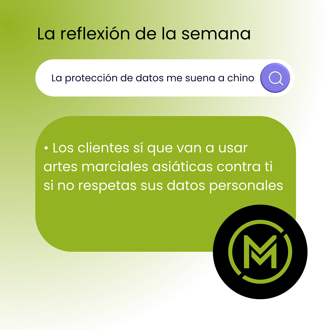 A partir de ahora, una vez a la semana, compartiremos "La reflexión de la semana"Esperamos que os sea de utilidad.
¡Feliz tarde a tod@s!😜
#marketingonlaw #protecciondedatos #reflexiones #protecciondedatosweb #protecciondedatosecommerce  #lareflexiondelasemana #abogadosdiferentes