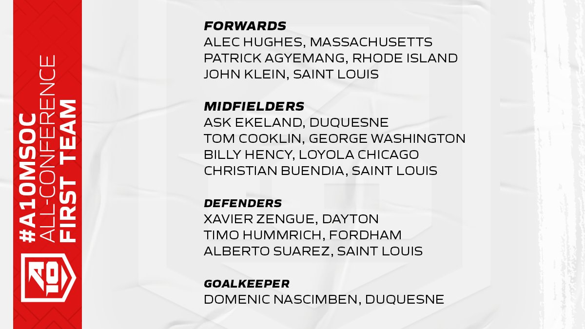 Your #A10MSOC 𝘼𝙡𝙡-𝘾𝙊𝙉𝙁𝙀𝙍𝙀𝙉𝘾𝙀 𝙁𝙄𝙍𝙎𝙏 𝙏𝙀𝘼𝙈 🏆⚽️

📰: bit.ly/3UiZ61G