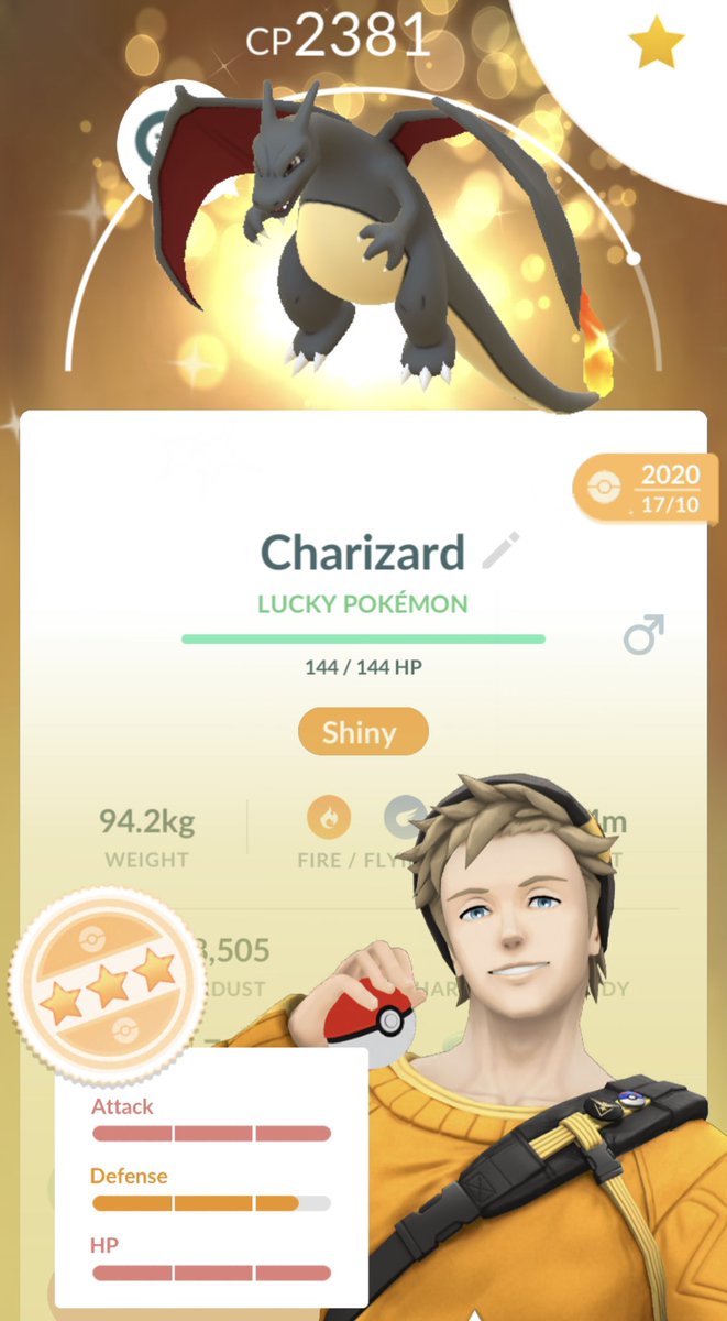 Started playing Pokémon Go again after a long hiatus, finally got enough candy to evolve this good boy ✨