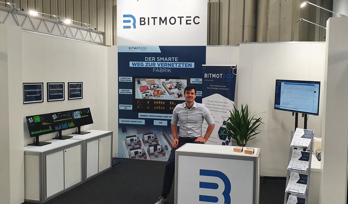 Bitmotec (@bitmotec) on Twitter photo Wir hatten einen erfolgreichen ersten Tag auf der @spsmesse!
Sie haben vom 9. bis 10.11. noch die Chance, unsere Produkte an Stand 119 in Halle 5 zu entdecken. 
Unsere Website: bitmotec.com/de/
#sps22 #messe #IoT #solutions #digital #lowcode #ki #connectivity Wir hatten einen erfolgreichen ersten Tag auf der @spsmesse!
Sie haben vom 9. bis 10.11. noch die Chance, unsere Produkte an Stand 119 in Halle 5 zu entdecken. 
Unsere Website: bitmotec.com/de/
#sps22 #messe #IoT #solutions #digital #lowcode #ki #connectivity