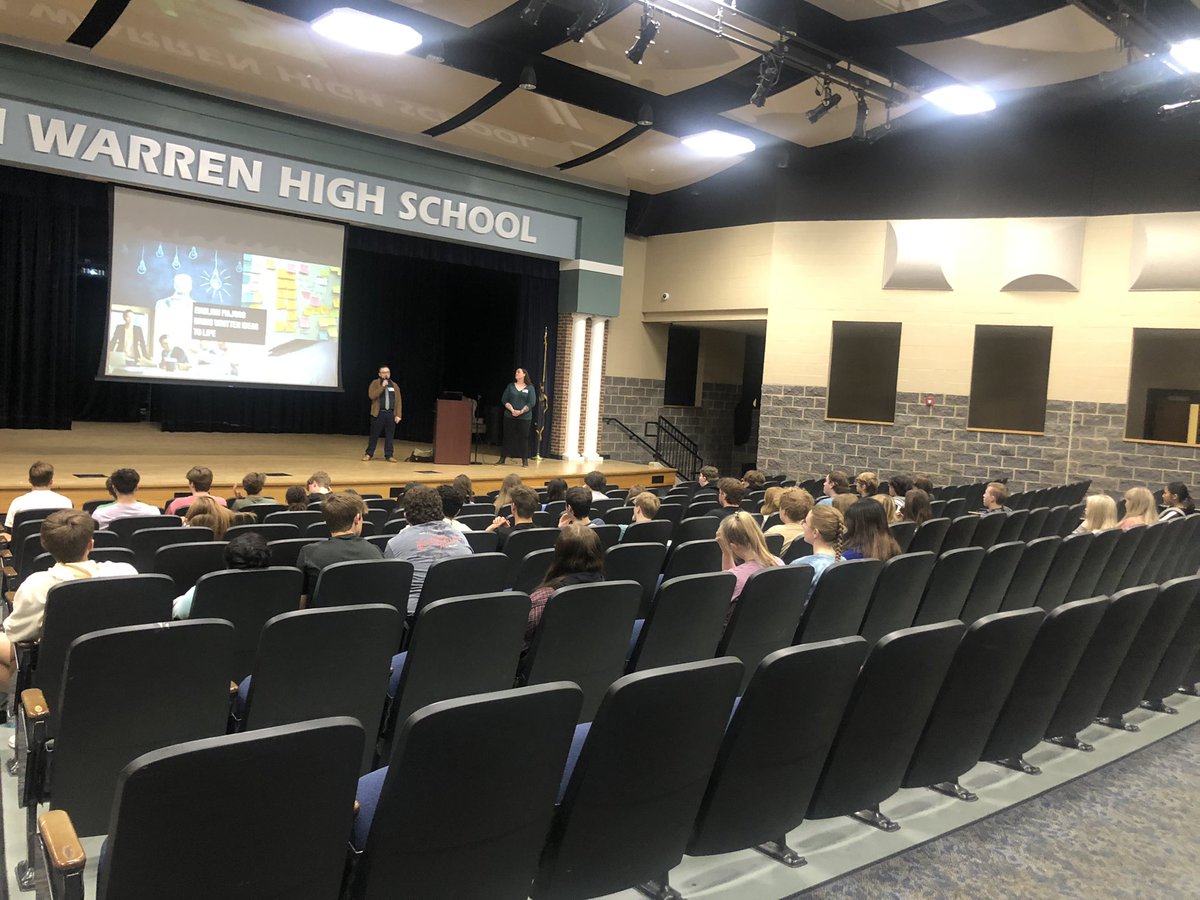 Also at Sparta on Monday, several seniors enjoyed a visit with WKU English Dept. guest speakers - Dr. Liddle and Prof. Folk - who shared helpful college & career info! @wkuenglish @WKUAdmissions @SouthWarrenHigh @SWHSGuidance #CollegeREADY