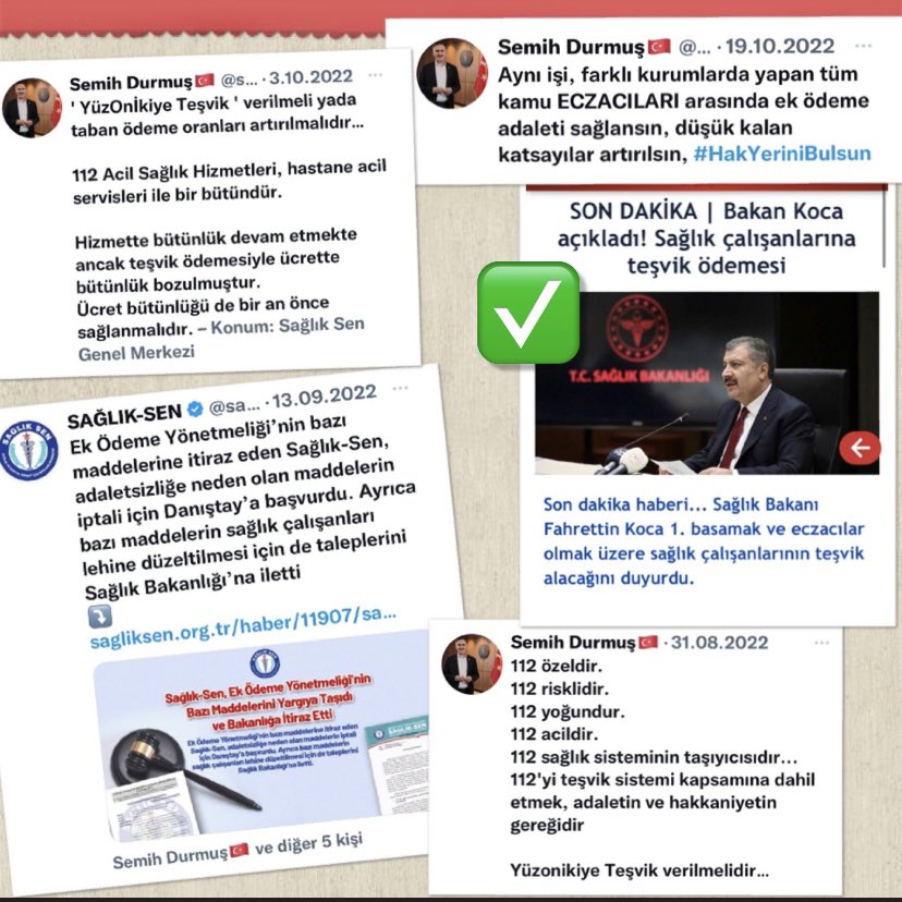 Teşvikte adalet için Sağlık-Sen olarak;
👉Konuyu derinlemesine çalıştık
👉Bakanlığa başvurduk
👉Dava açtık
👉Kamuoyu oluşturmak için sosyal medya çalışması yaptık…

👍Sahanın sesine kulak verilerek düzenlemenin kapsamının genişletilmesi memnuniyet vericidir…