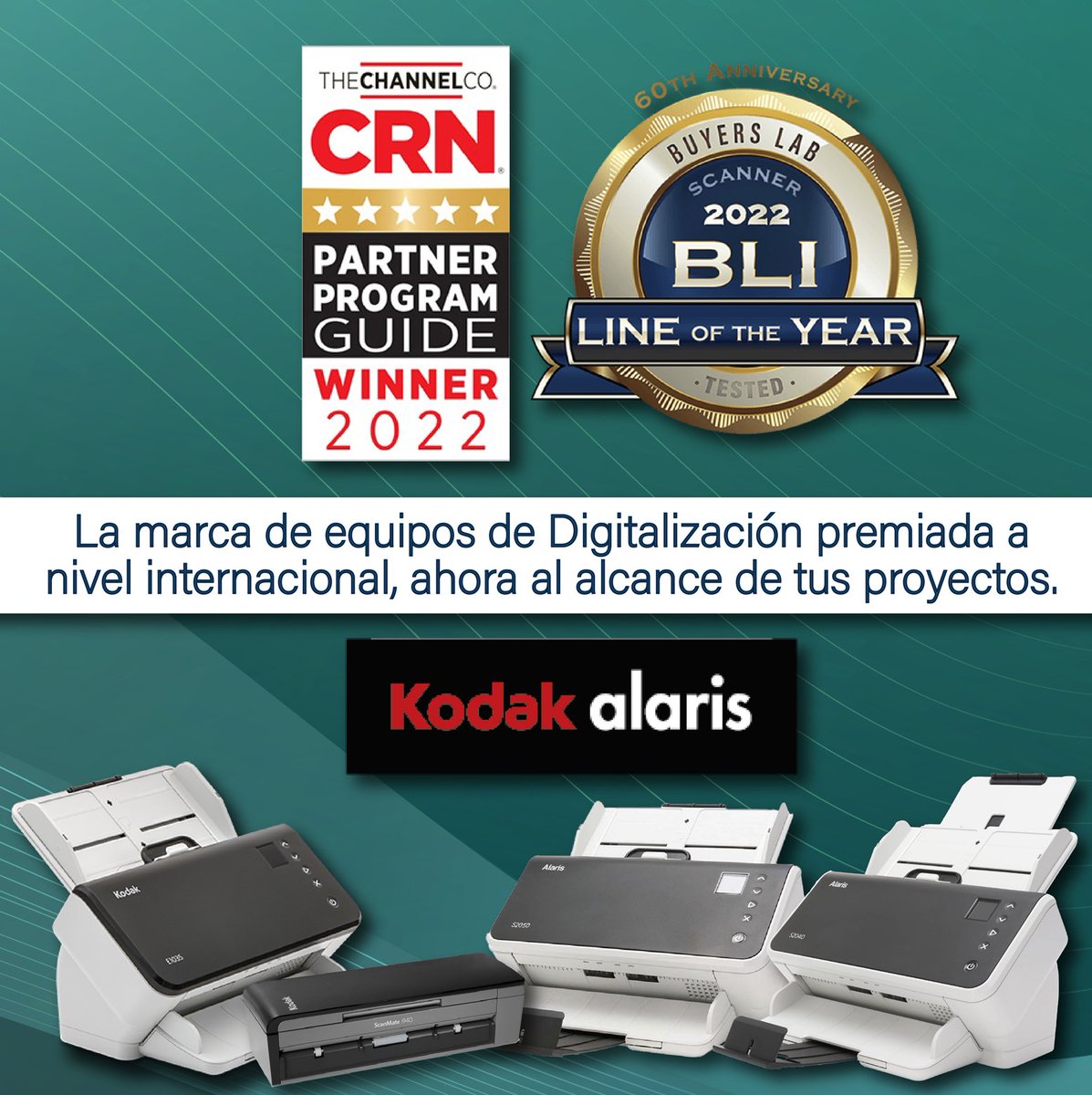 Inacorpsa's tweet photo. 🏆 La marca de equipos de Digitalización premiada a nivel internacional, ahora al alcance de tus proyectos.
#Innovación #Digital #Negocios #Productividad #Hardware #TransformaciónDigital #gestiondocumental #Inacorp #Mayorista #kodakalaris @AlarisLATAM https://t.co/7QMJWKILwY