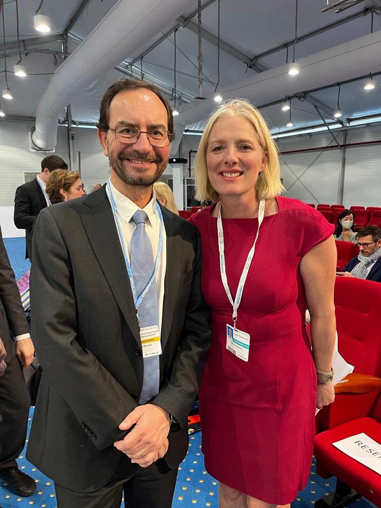 Sergio Mujica (@isosecgen) on Twitter photo Thrilled to be at <a href="/antonioguterres/">AntĂłnio Guterres</a> report of the High-Level Expert Group on #netzero today at #COP27
Great to meet you, <a href="/cathmckenna/">Catherine McKenna</a>! Message received - You can count on us to implement your recommendations for a net zero world! #climatestandards Thrilled to be at <a href="/antonioguterres/">AntĂłnio Guterres</a> report of the High-Level Expert Group on #netzero today at #COP27
Great to meet you, <a href="/cathmckenna/">Catherine McKenna</a>! Message received - You can count on us to implement your recommendations for a net zero world! #climatestandards