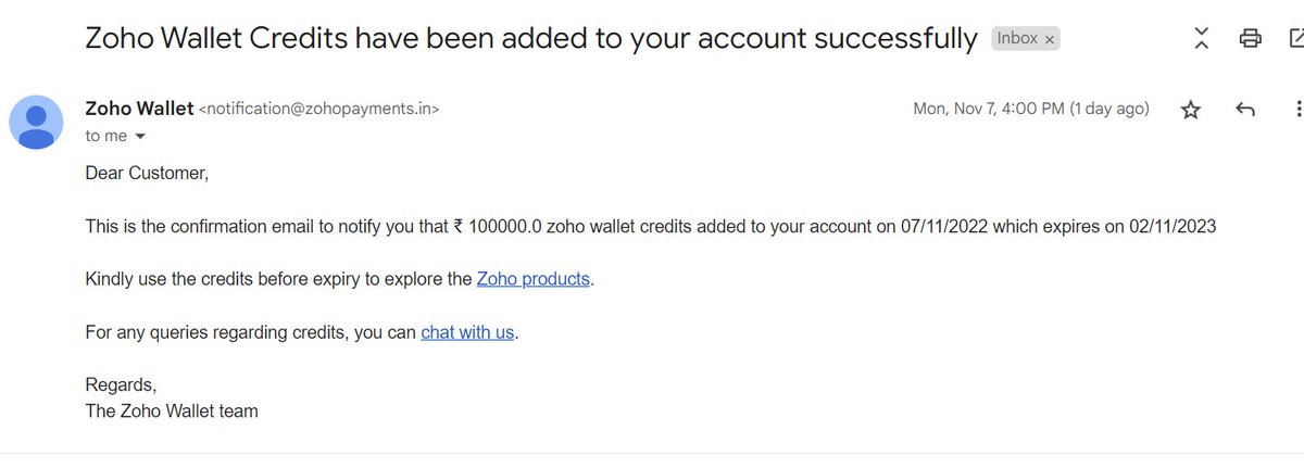 We faced more difficulty on managing our workloads as a bootstrap startup. We appreciate @Zoho for providing us with 1 lakh credits to our Zoho wallet. @svembu, I adore seeing this man! Give us some time to discuss with you, sir. Your greatest followers - @ToSpacePvtLtd