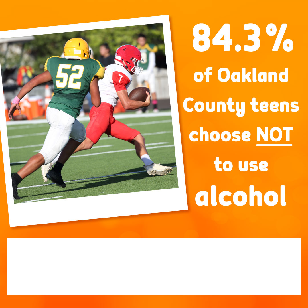 Keep up the good work Oakland County Students 👏 🚫🍺

Say NO to Drinking:
• Say, "I don't like alcohol."
• Say, "I'm the DD."
• Say, "I could get in trouble and don't want to risk it."
• Say, "I don't want to be in violation of the law."
• Have a friend stay sober with you.