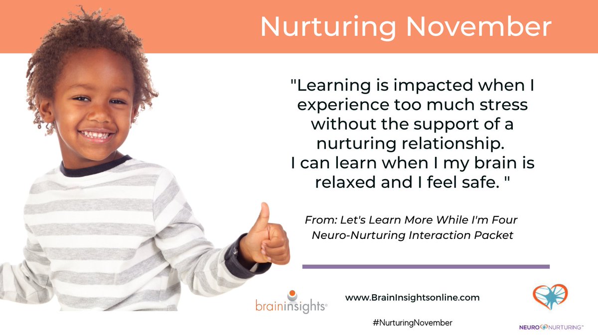 braininsights's tweet photo. When children experience high levels of stress, nurturing relationships are essential!  #braindevelopment #earlyed #NurturingNovember https://t.co/Xq2gKOKxRS