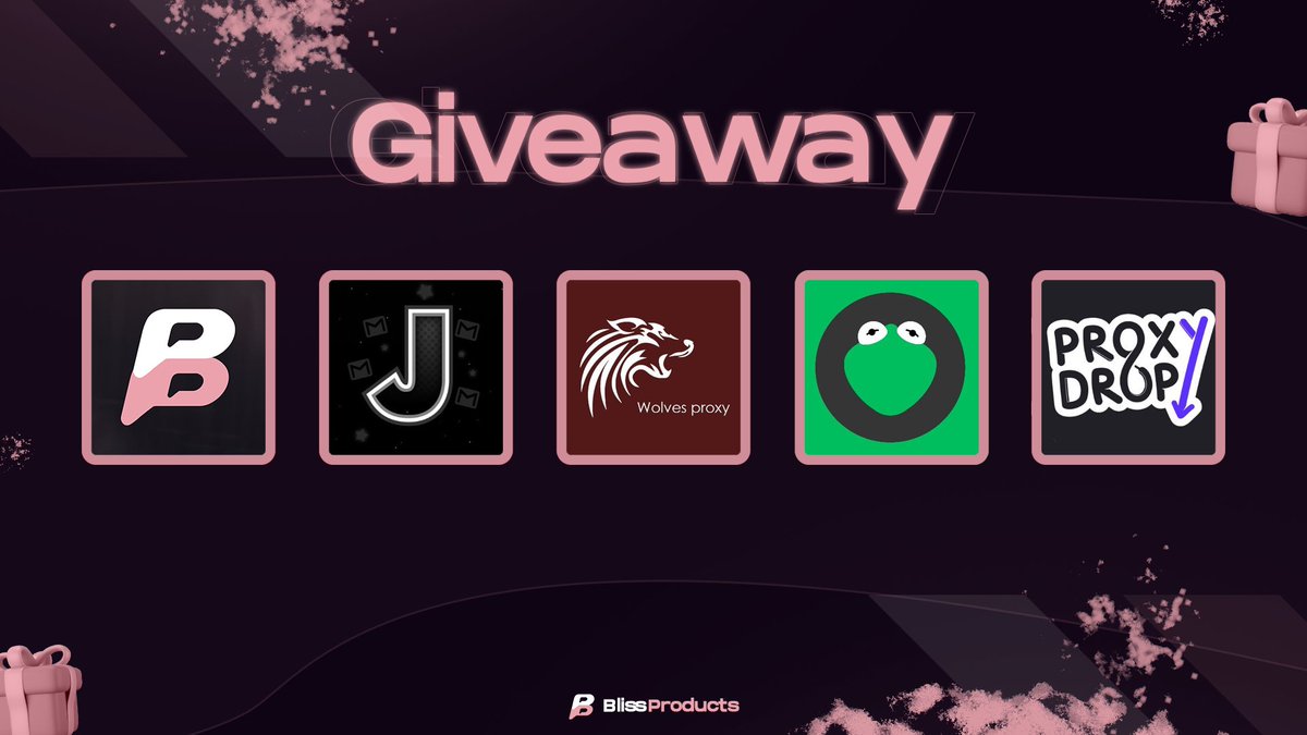 Bliss Products (@blissgmails) on Twitter photo GIVEAWAY TIME 🥳🚨
<a href="/BlissGmails/">Bliss Products</a> 10 Nike Accounts x 1
<a href="/Jannnounts/">Jannnounts</a> 10 Nike Accounts x 1
<a href="/WolvesProxy/">WolvesProxy</a> 2gb Resi x 2
<a href="/KermitProxies/">Kermit Proxies</a> 2gb Resi x 2
@proxydrop_com 5gb Resi x 2
Requirements➡️Like + Retweet & Follow all accounts!
Ends in 72 hours - Good Luck! GIVEAWAY TIME 🥳🚨
<a href="/BlissGmails/">Bliss Products</a> 10 Nike Accounts x 1
<a href="/Jannnounts/">Jannnounts</a> 10 Nike Accounts x 1
<a href="/WolvesProxy/">WolvesProxy</a> 2gb Resi x 2
<a href="/KermitProxies/">Kermit Proxies</a> 2gb Resi x 2
@proxydrop_com 5gb Resi x 2
Requirements➡️Like + Retweet & Follow all accounts!
Ends in 72 hours - Good Luck!