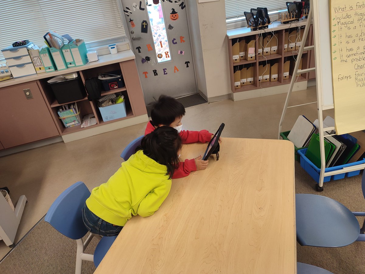 NIS_Grade2's tweet photo. We started off the day with a talk partner task: Read the fairy tales assigned on EPIC and identify the different beginnings of fantasy writing. Action, talk, setting or character description. #NIS_Grade2 #NISinquire #EPIC #ReadLikeAWriter https://t.co/ib39Jgwwd5