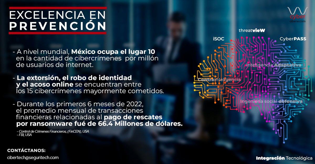 SeguritechGrupo's tweet photo. La prevención dentro de la #Ciberseguridad se basa en tener la visibilidad del riesgo de cada organización, para ello se pueden utilizar metodologías y procesos al alcance de todos. Contáctanos y conoce como podemos ayudarte.
#ciberinteligencia #ciberw #prevención #ciber https://t.co/fgPbIwiBHC