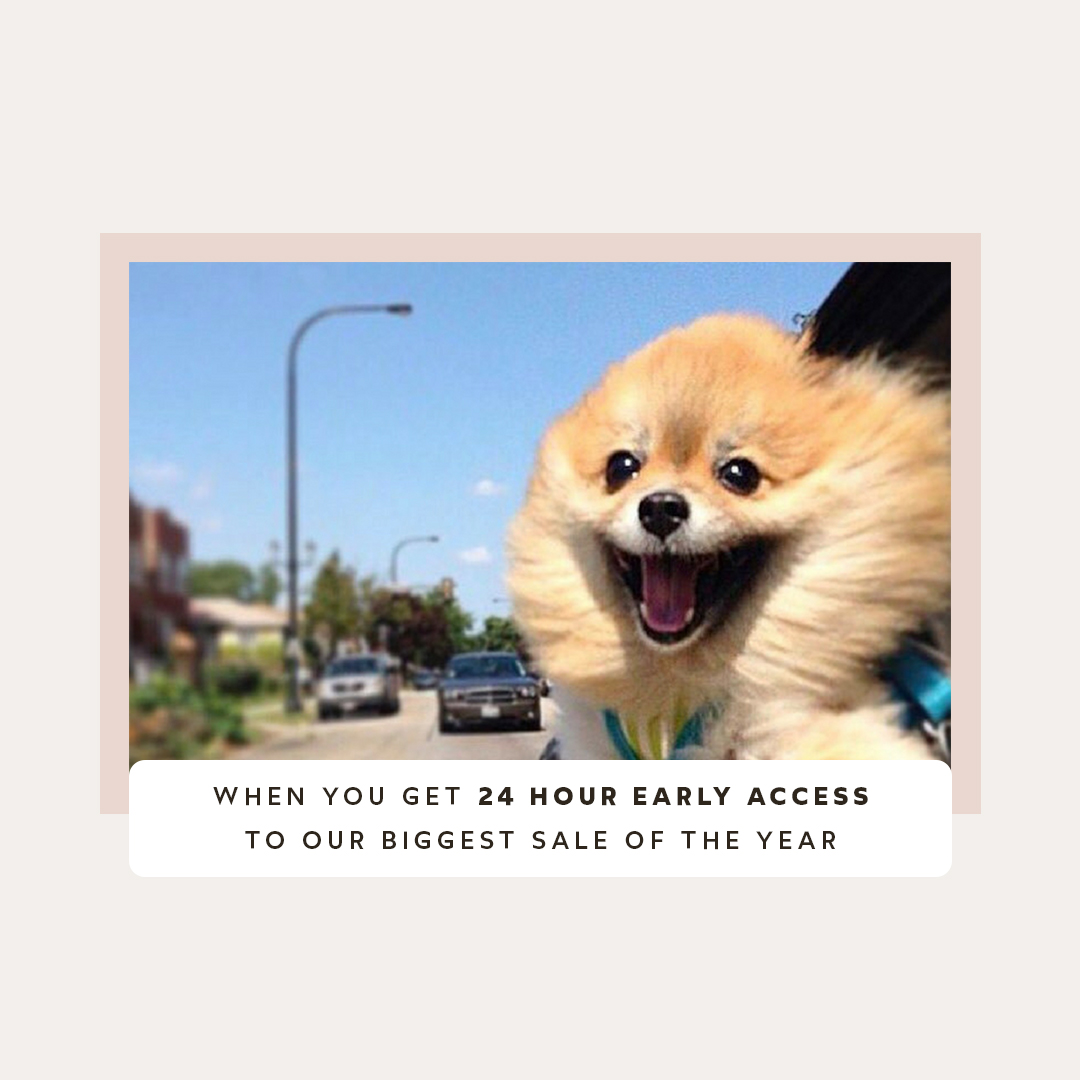 Our biggest sale of the year is coming!🎄 🎉 

Get 24 hour early access to our Buy More, Save More event by signing up at the link in our stories. 

Trust us, you won’t want to miss it.