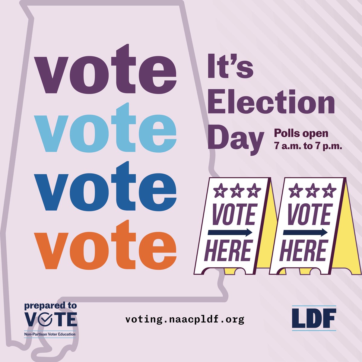 NAACP_LDF's tweet photo. ALABAMA Voters: If you are listed as an inactive voter, you have *not* been removed from the list of registered voters. Unless you moved outside your county, you are eligible to vote today! Call 866-OUR-VOTE to find out how. https://t.co/njncfXilXM