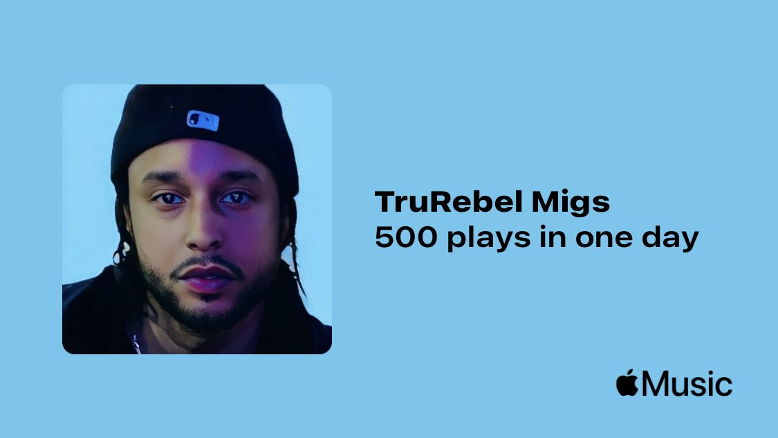 Just passed a new Milestone on <a href="/AppleMusic/">Apple Music</a>. Thanks for listening!
music.lnk.to/CUCvcG