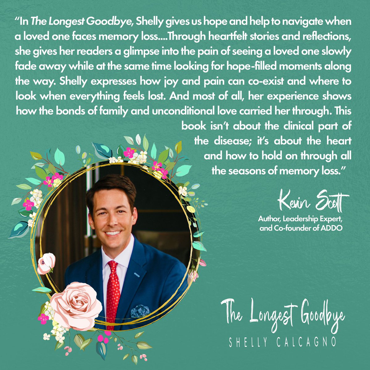 Thank you @KevinPaulScott for your endorsement of The Longest Goodbye. I so appreciate your support! 

Release date coming up in just ONE WEEK  on November 15th! 

Pre-order at tinyurl.com/45tp9r4z
💗

#AlzheimersAwarenessMonth #CaregivingHappens @alzassociation @AlzAuthors